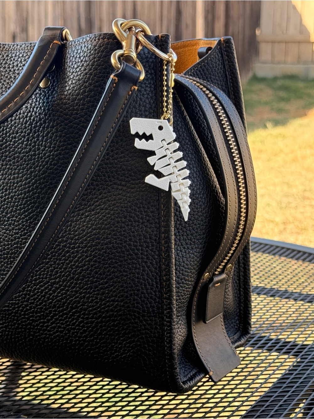 Flexy Sexy Rexy Dinosaur T-Rex Keychain Ball Chain Bag Charm